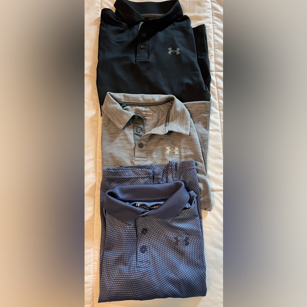 Boys Under Armour Polos Set of 3